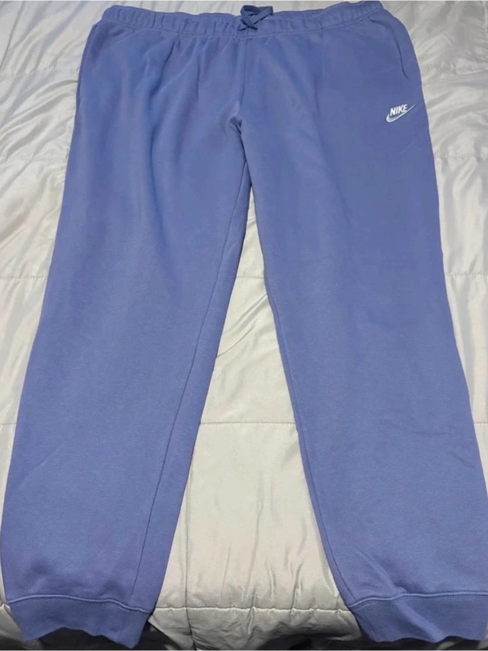 Nike Kids Purple Sweatpants with White Logo